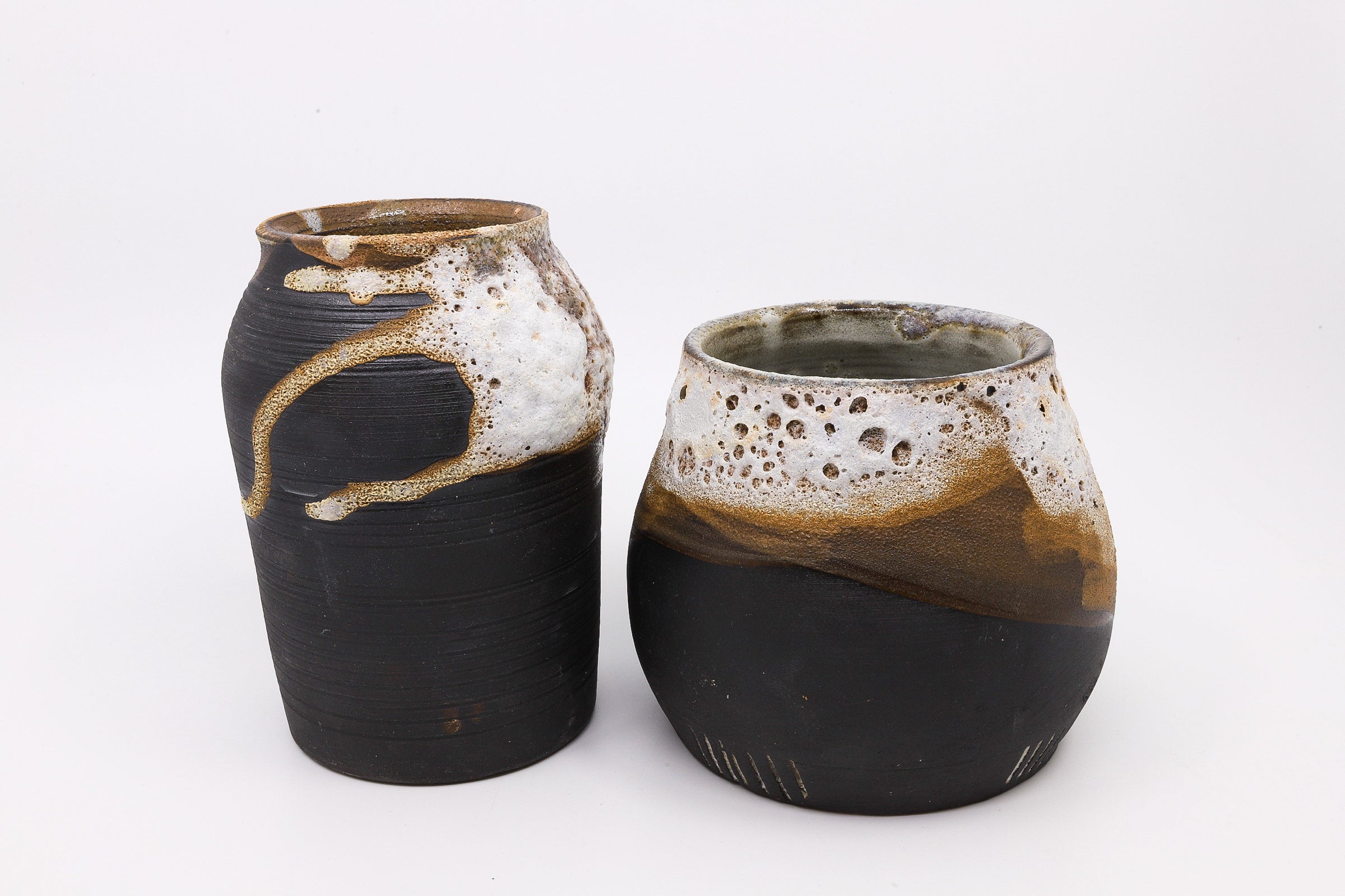 Earth & Fibre - Black Rock Vases