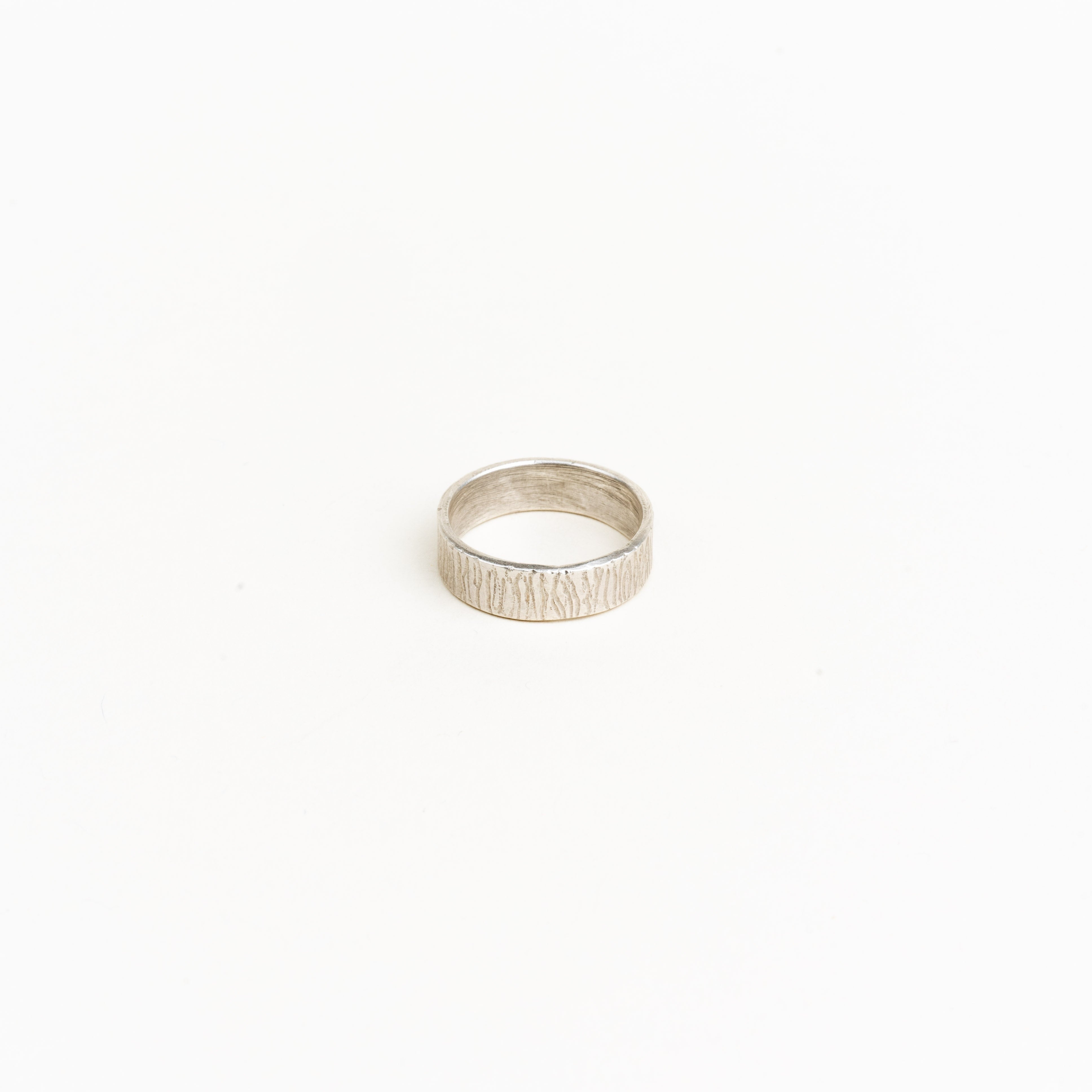 LFJ - Silver - Textured Band Ring